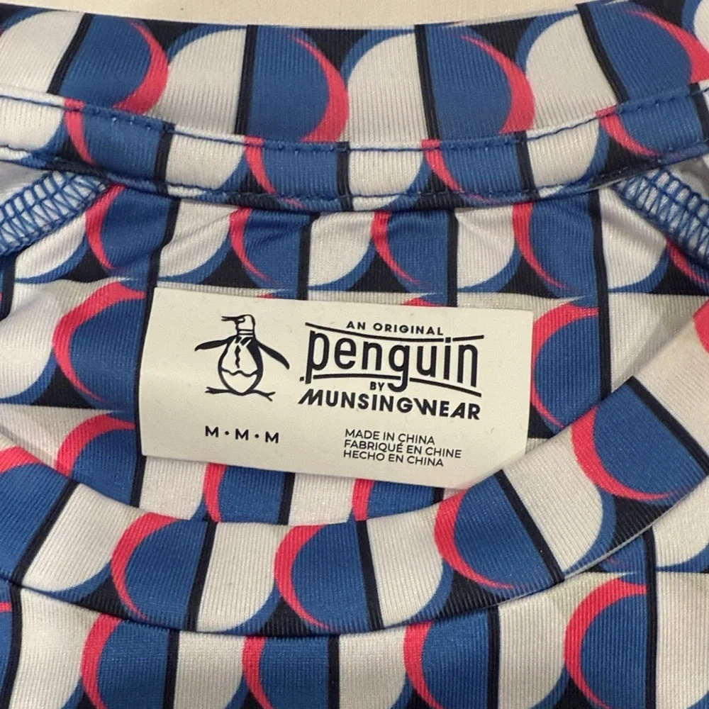 Penguin Brand Colorful Geometric Two-Piece Sport Set long sleeved & skort size M - Picture 2 of 6